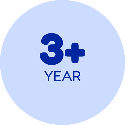 3 Year +