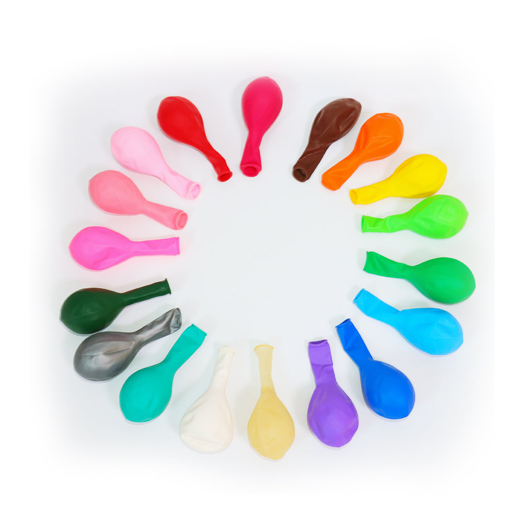 Arister 12- Inch Latex Pack of 100 Balloons Assorted Colours
