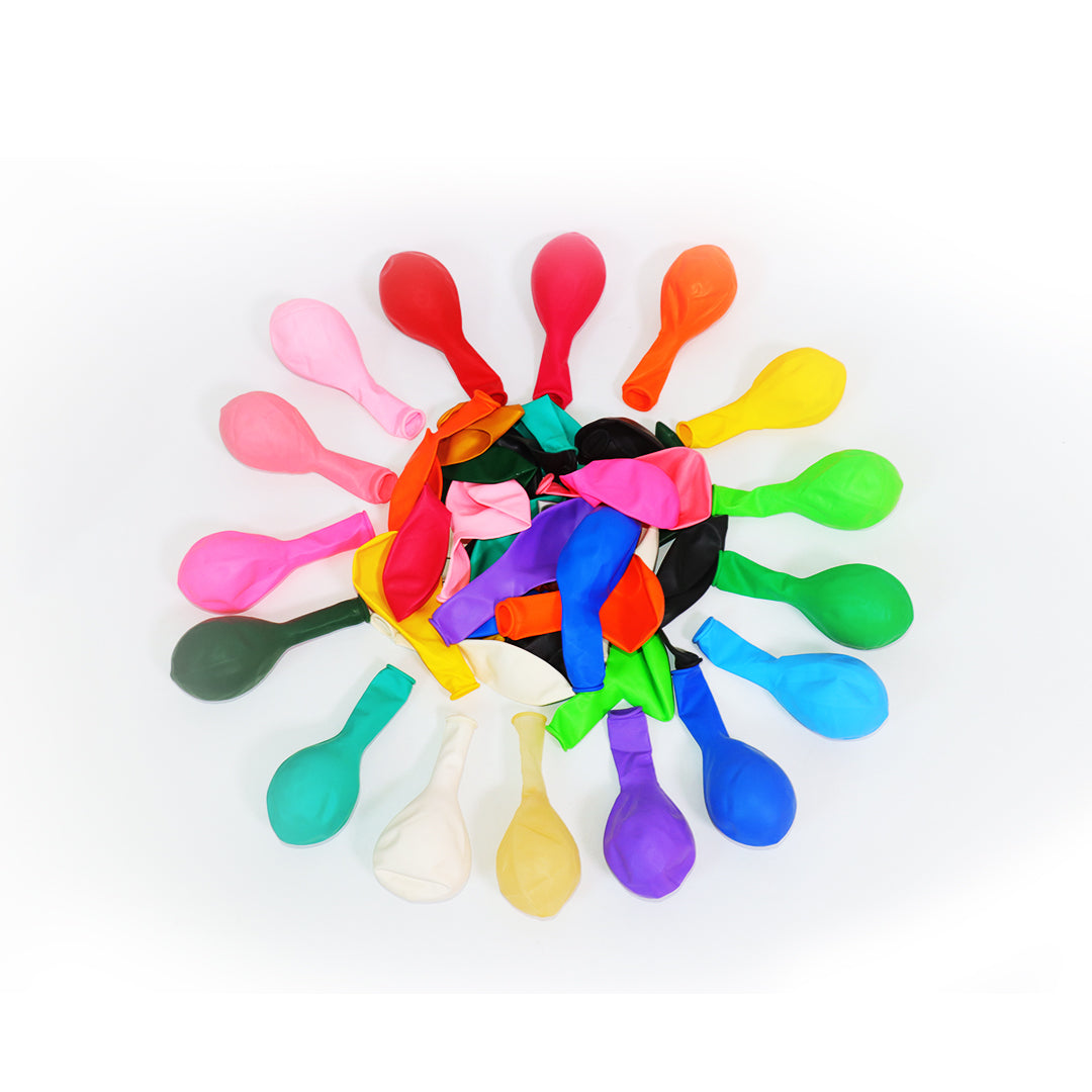 Arister 12- Inch Latex Pack of 100 Balloons Assorted Colours