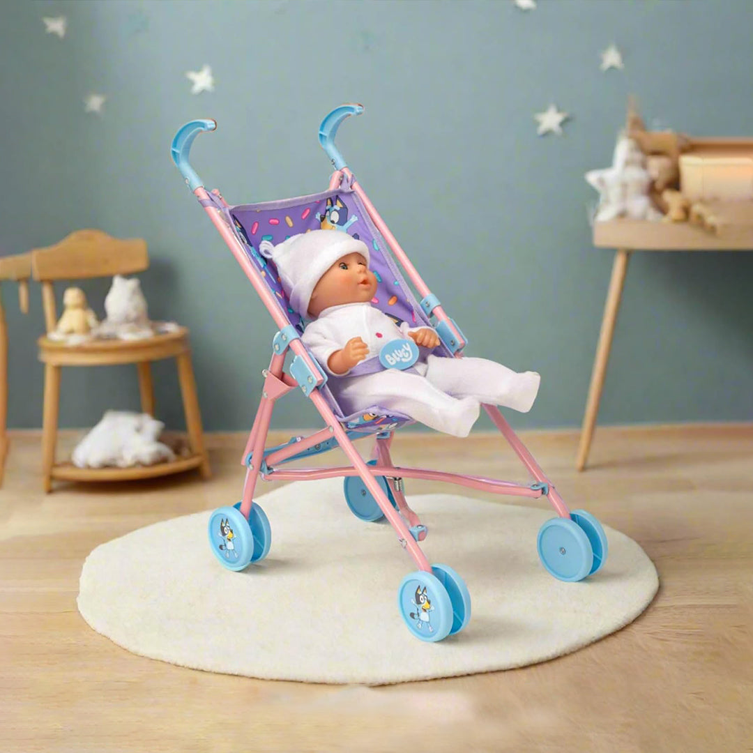 Baby Chic Bluey Junior Dolls Stroller