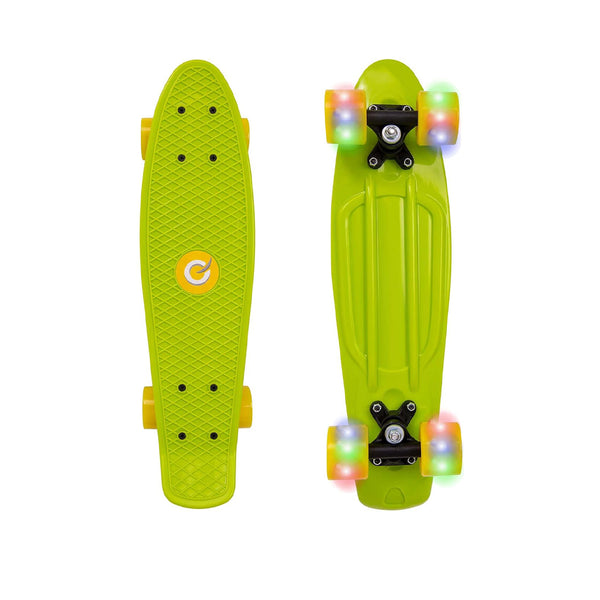 EVO Light Up Penny Skateboard - Lime & Yellow