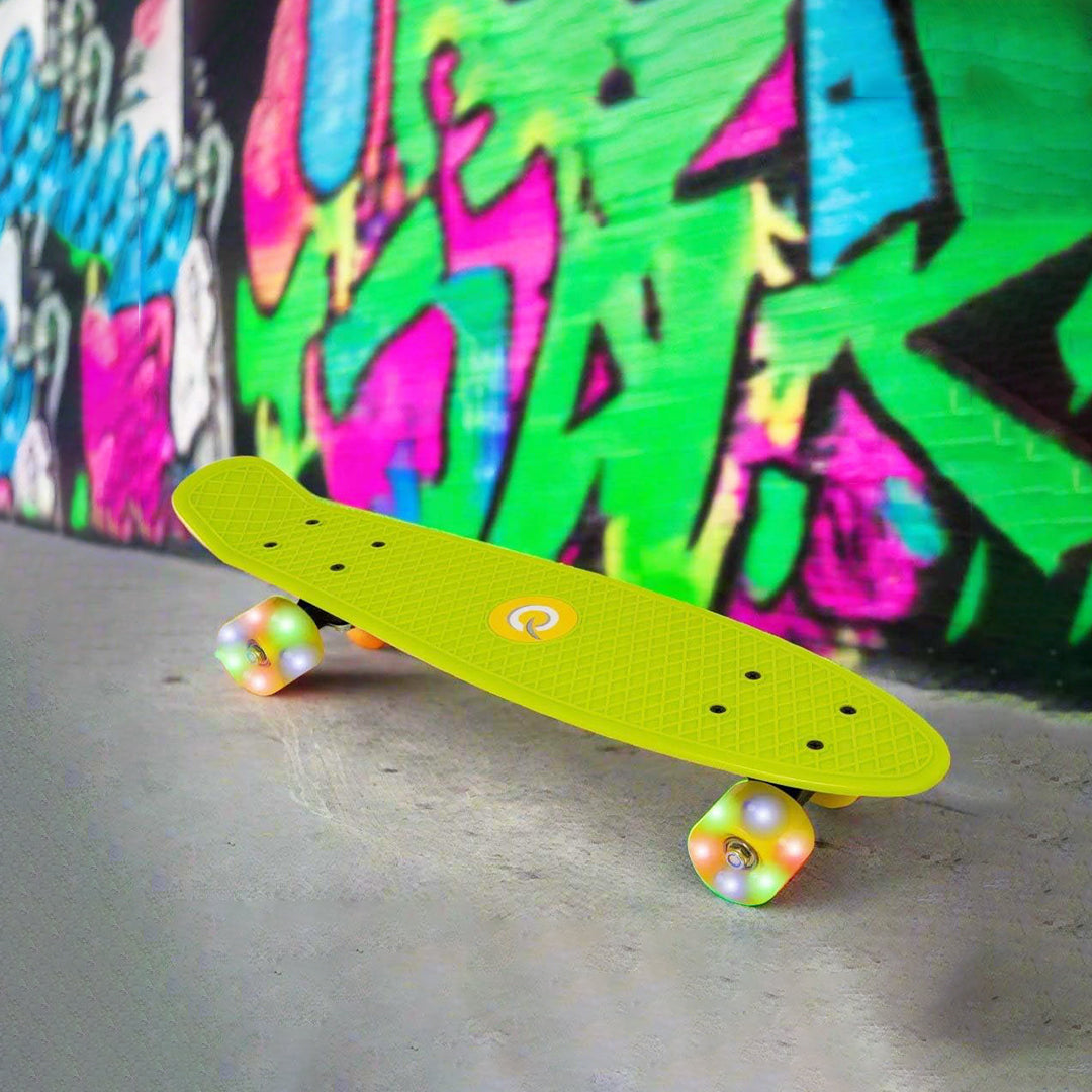 EVO Light Up Penny Skateboard - Lime & Yellow