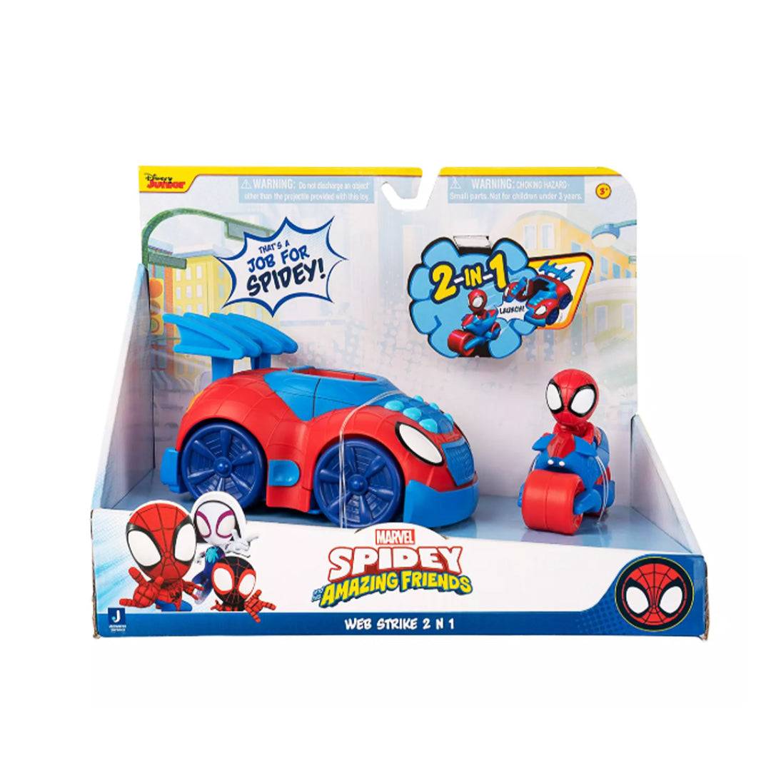 Spidey and His Amazing Friends - Spidey - 2 in 1 Web Strike Vehicle